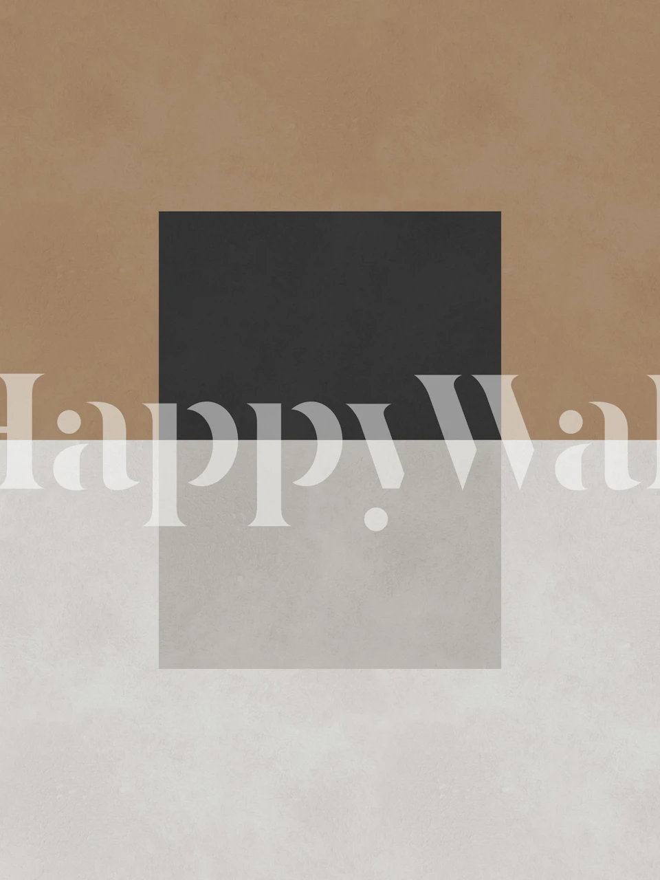 Earth Tone Geometric Art wallpaper in a room