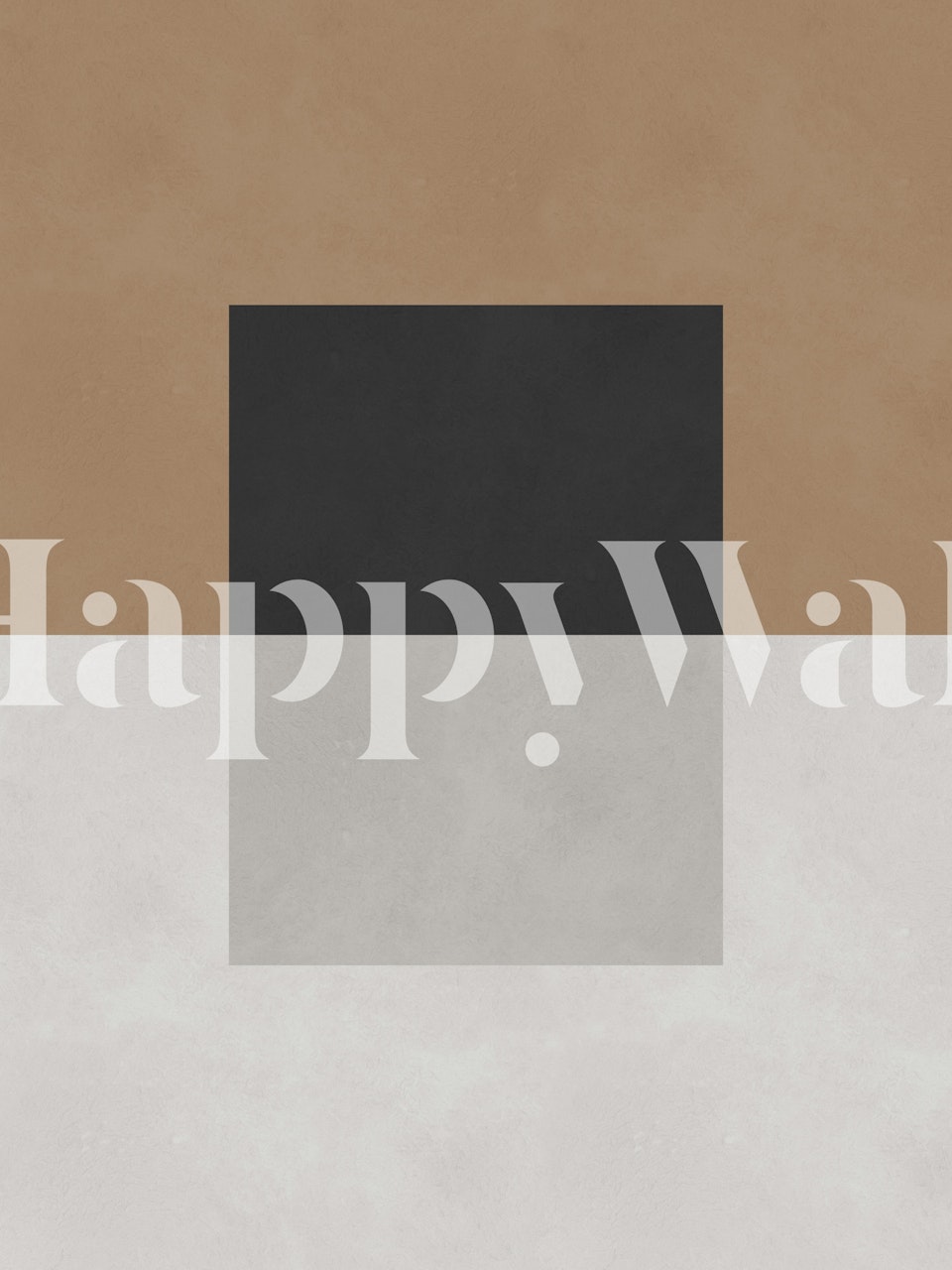 Earth Tone Geometric Art wallpaper in a room