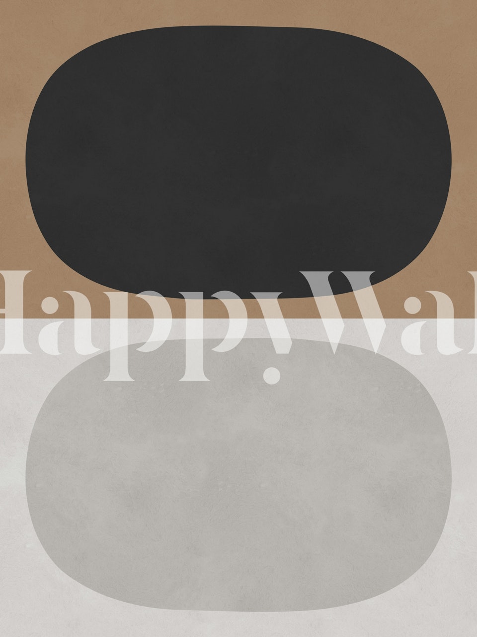 Tapeta Bold Oval Minimalism w pokoju