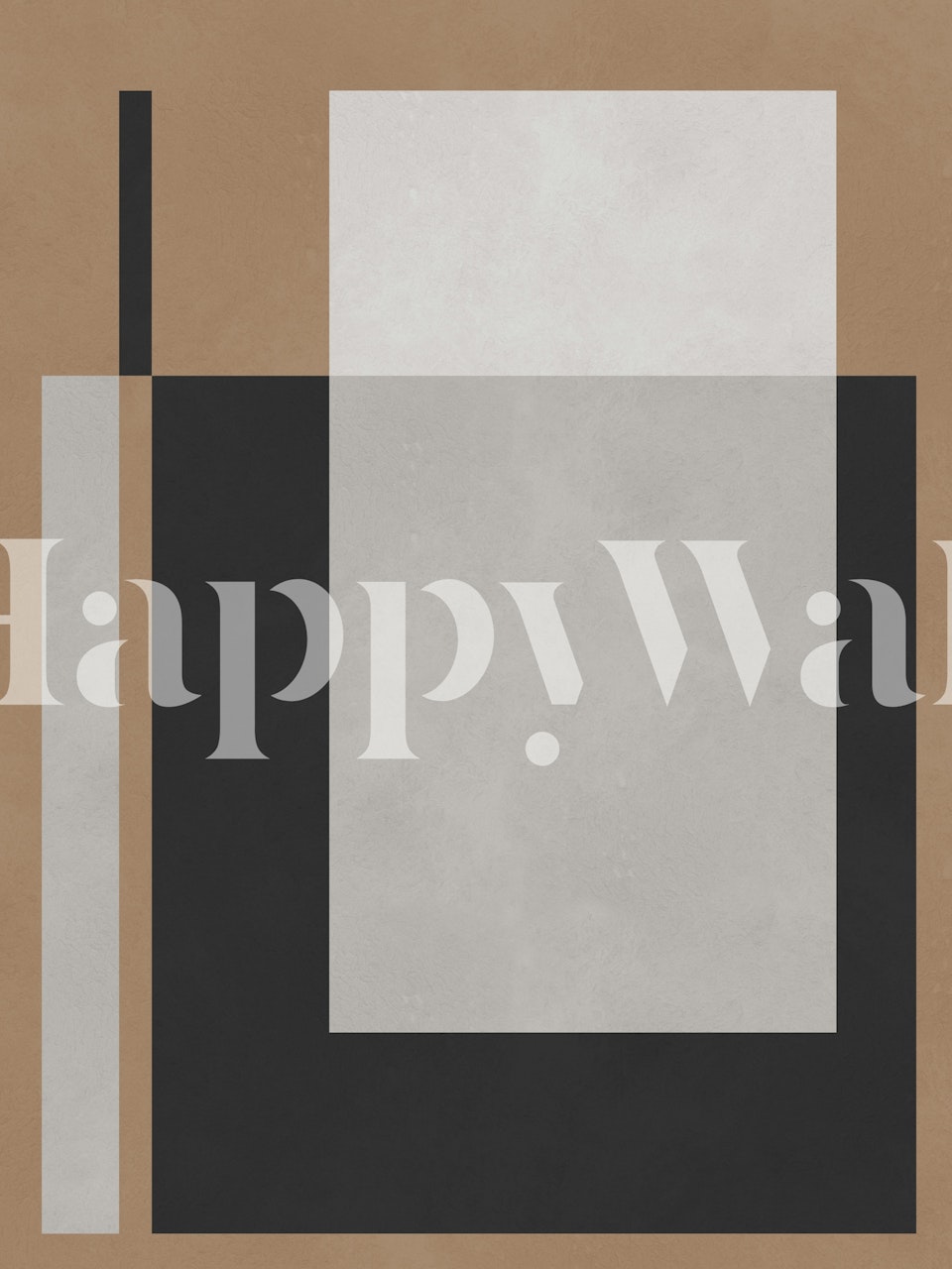 Ταπετσαρία Minimalistic Color Blocks σε ένα δωμάτιο