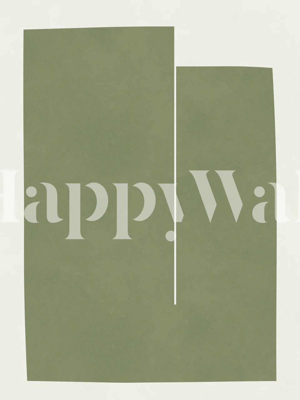 Olive green abstract shapes on a light background wallpaper