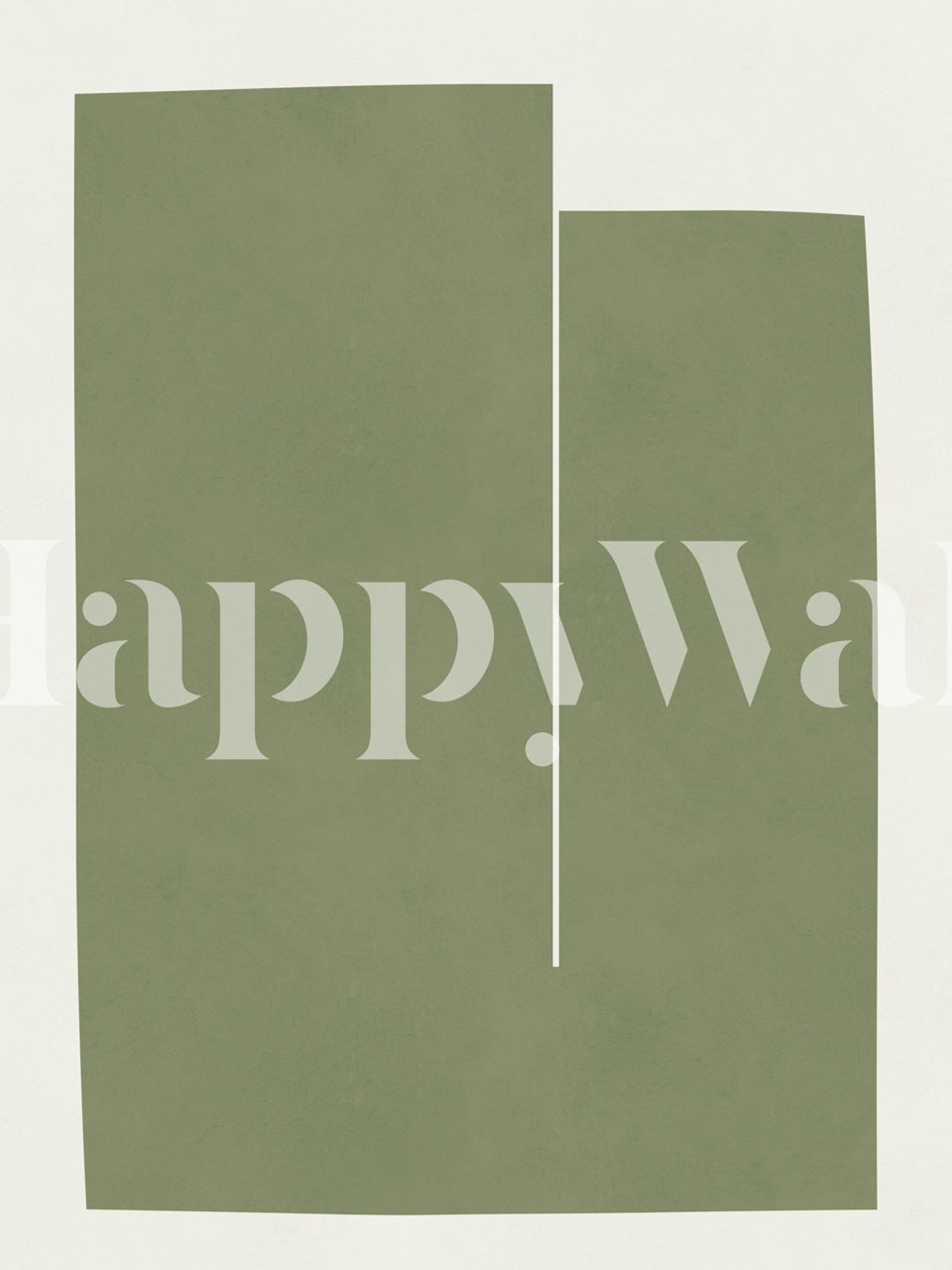 Olive green abstract shapes on a light background wallpaper