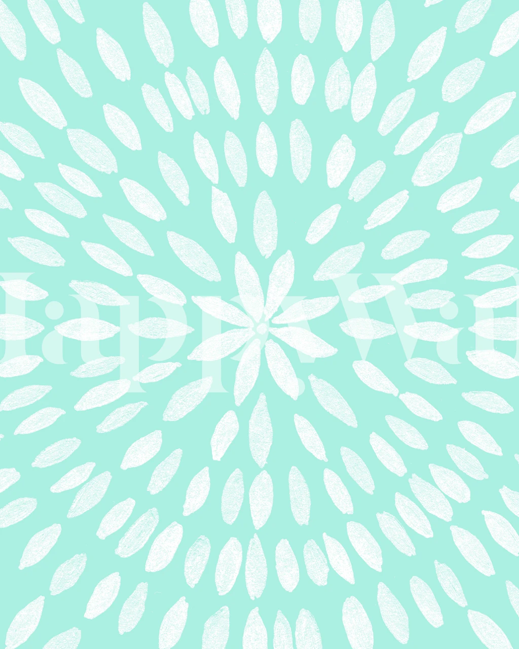 Mandala Flower 9 wallpaper displayed in a room