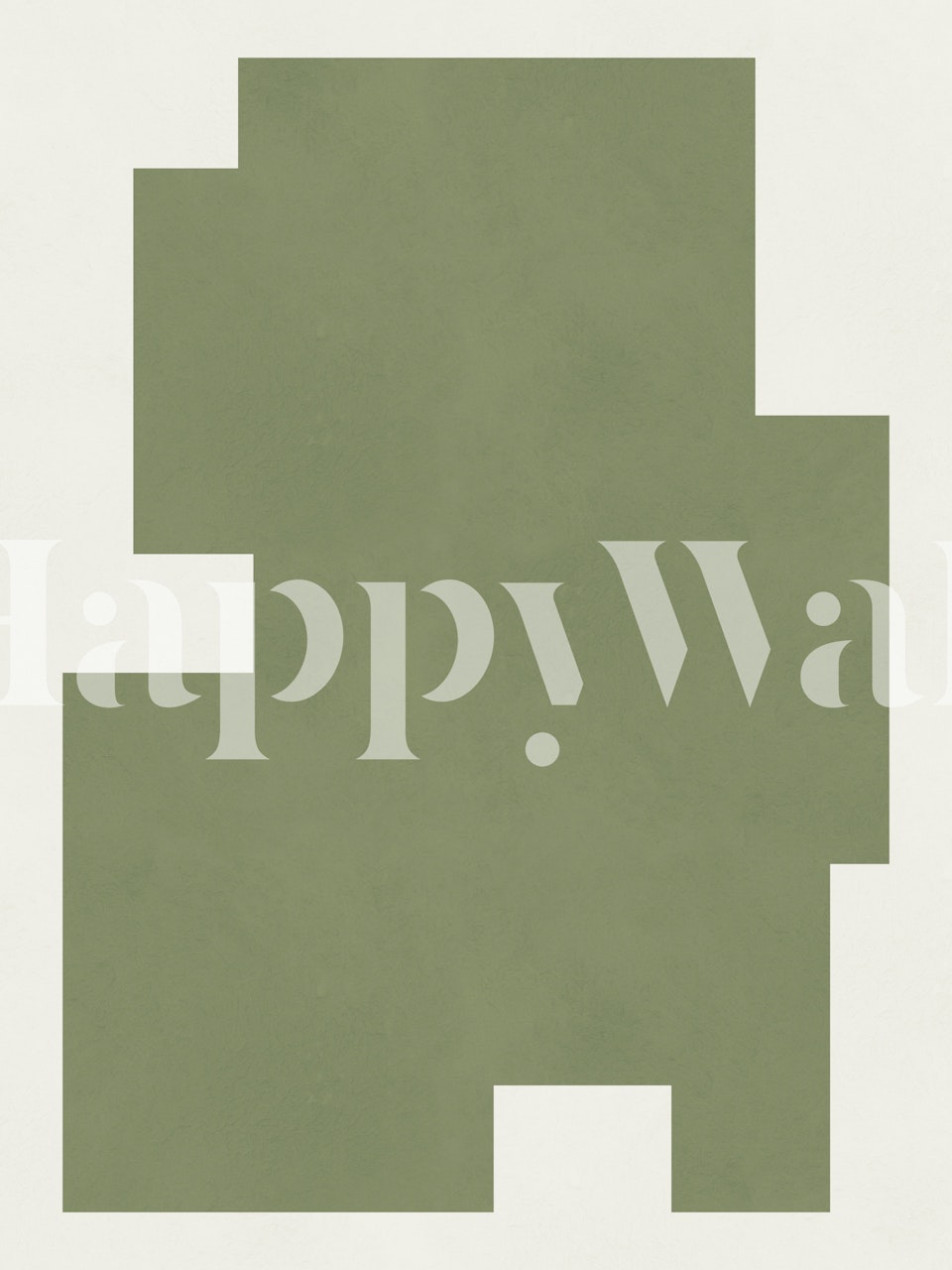 Organic Green Serenity wallpaper in a room