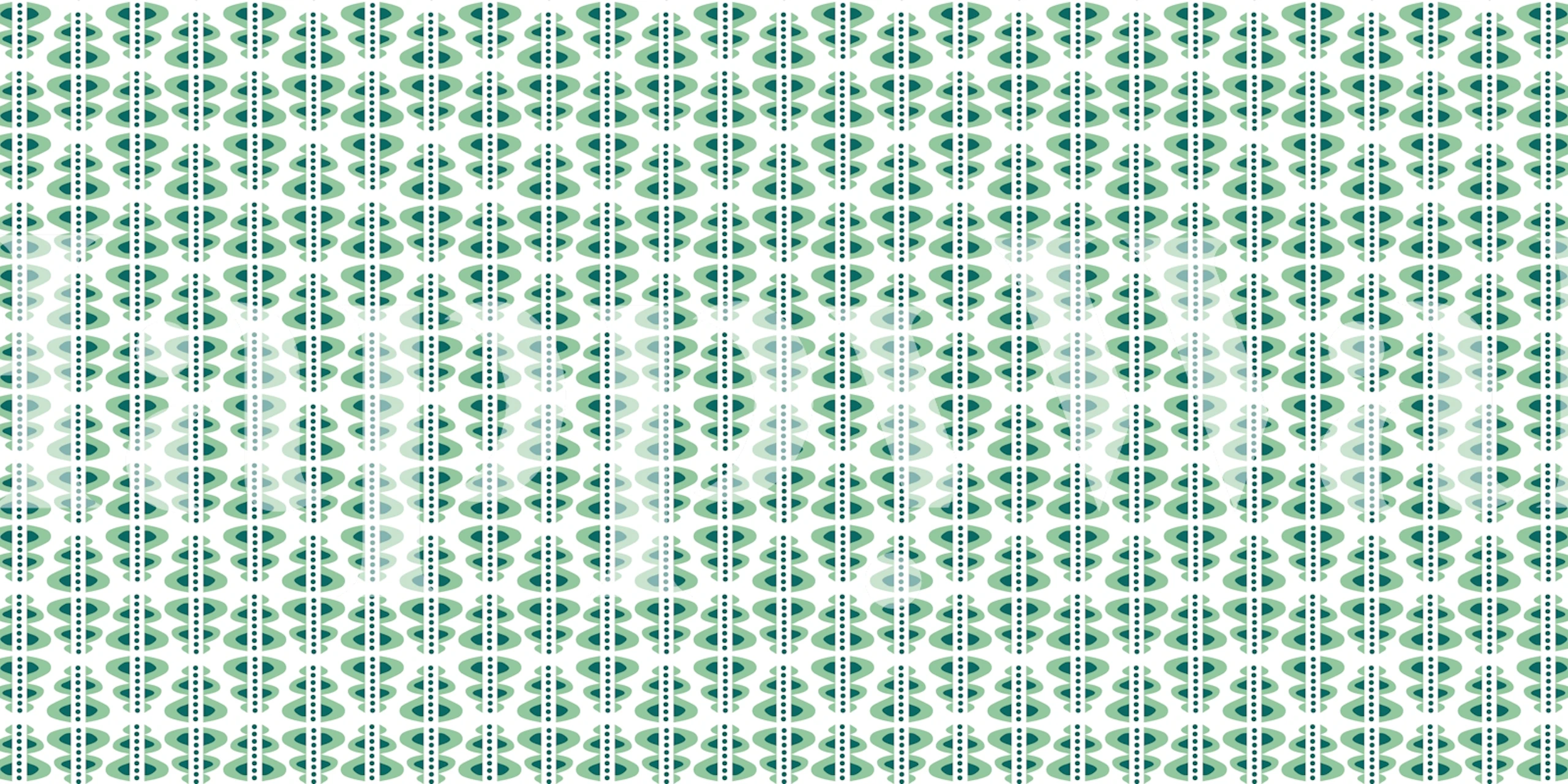 Verdant Art Deco Vibes Tapete in einem Raum