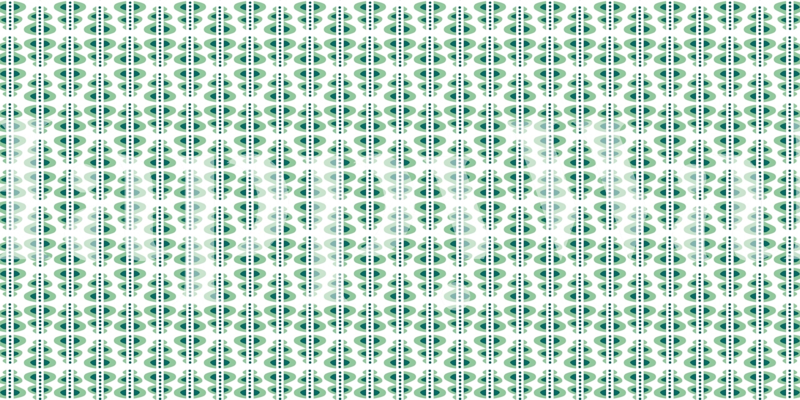 Carta da parati Verdant Art Deco Vibes in una stanza