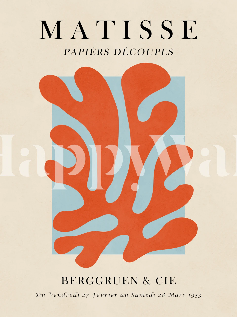 Matisse art wallpaper in a room