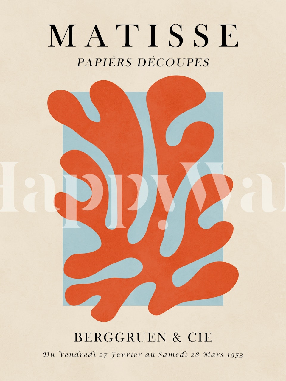 Papel tapiz Matisse art en una habitación