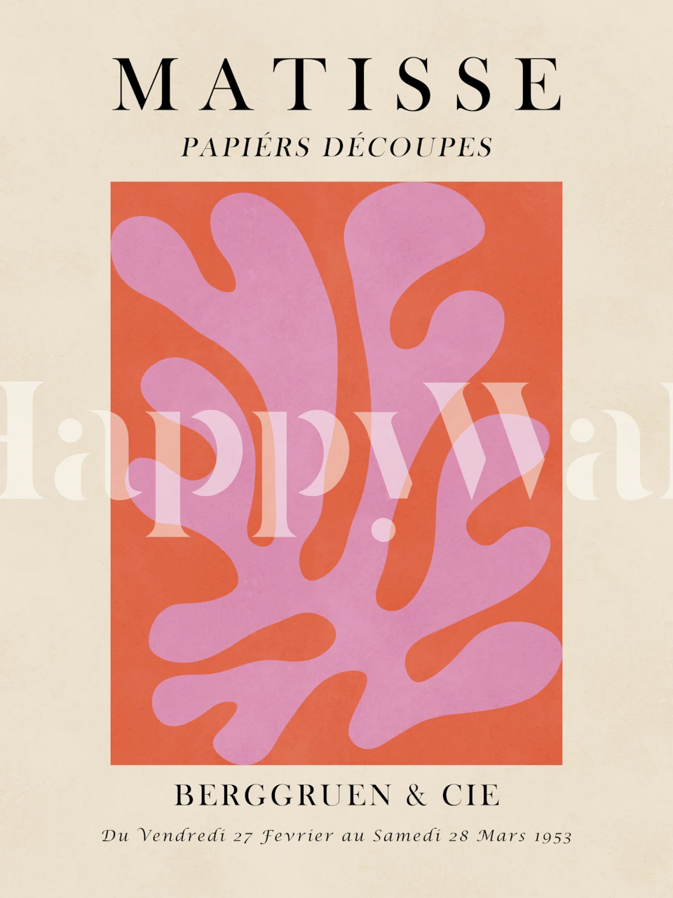 Matisse art 2 wallpaper in a stylish room