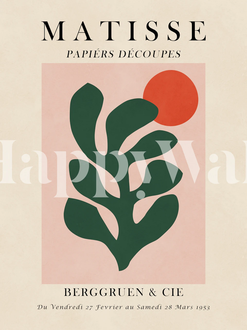 Matisse art 3 tapet i et rom