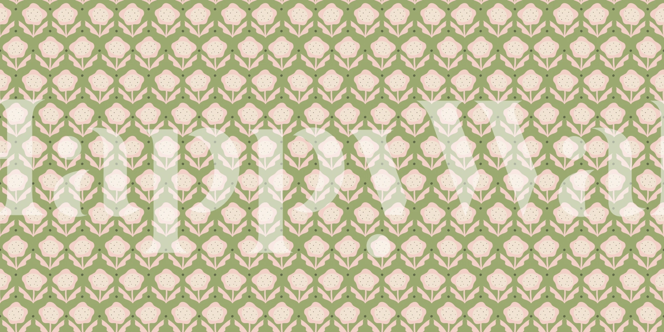 Retro Garden Charm cvjetni tapet u prostoriji