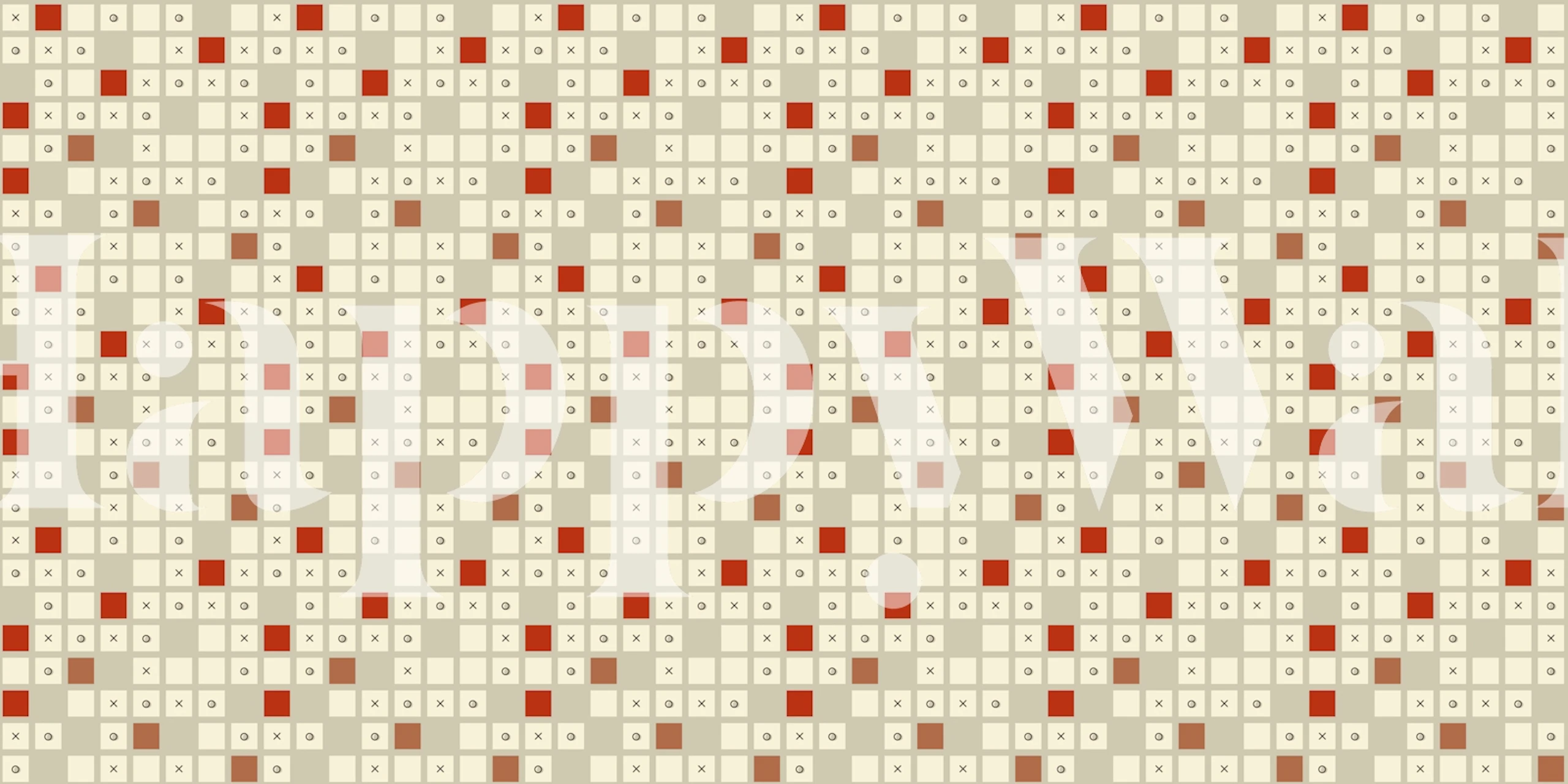 xoxo retro squares wallpaper in a room