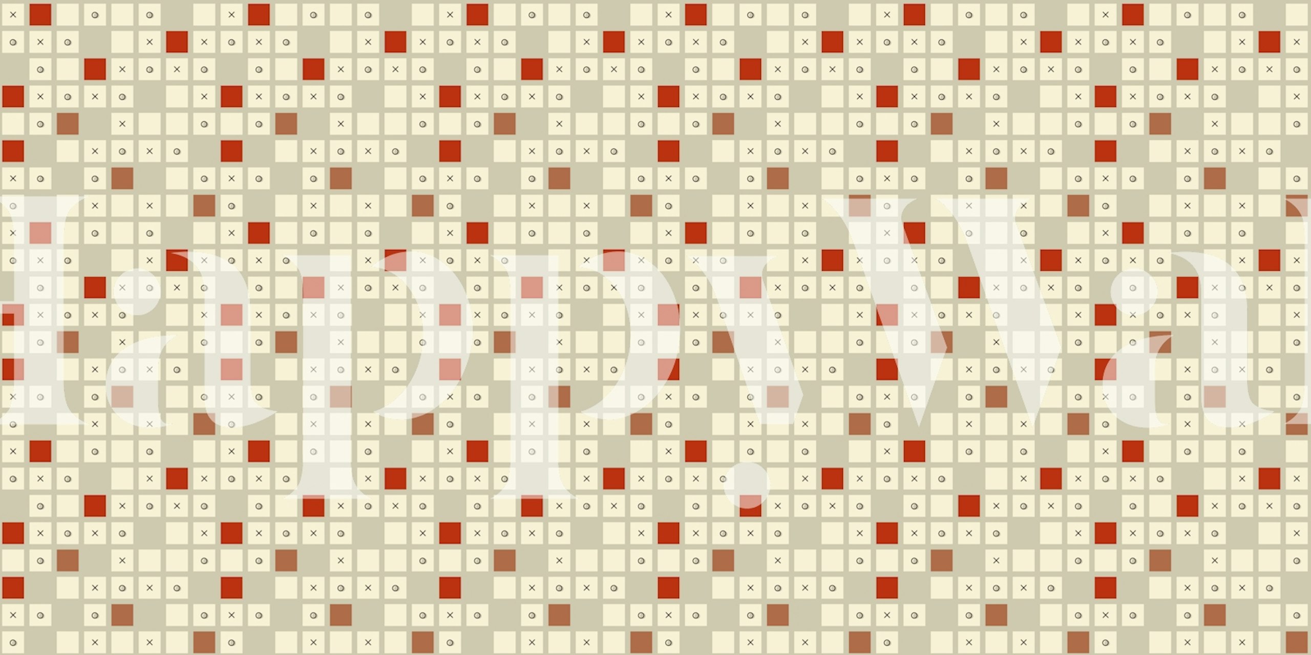 xoxo retro squares wallpaper in a room