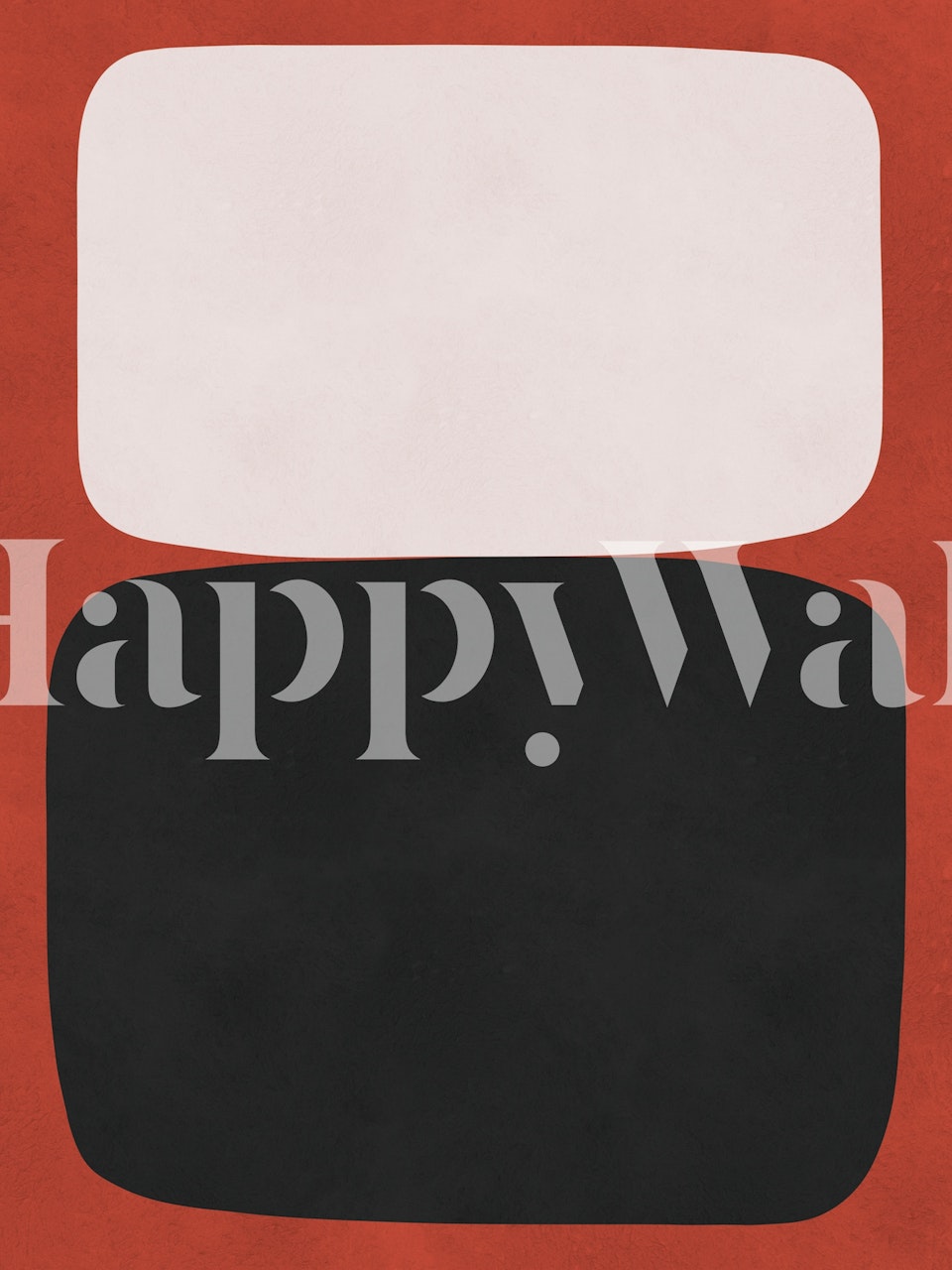 Abstract Red Black White Harmony ταπετσαρία σε ένα δωμάτιο