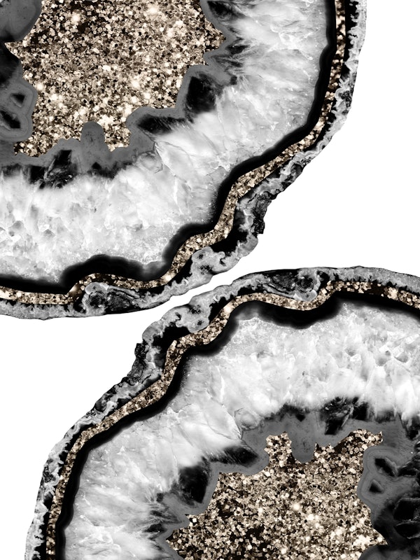 Yin Yang Agate Glitter Glam 10