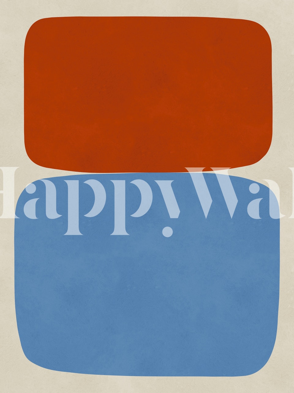 Ταπετσαρία Abstract Color Contrast σε ένα δωμάτιο