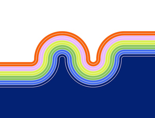 Retro Wavy Lines