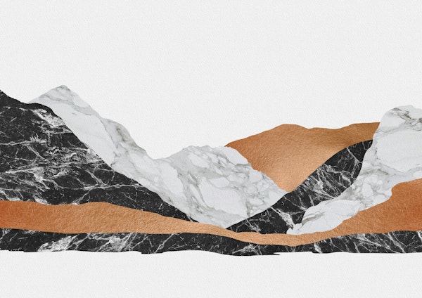Marble Landscape Mountains I