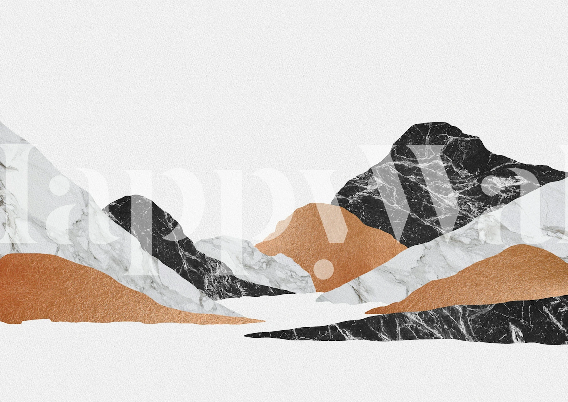 Tapeta Marble Landscape Mountains II u sobi