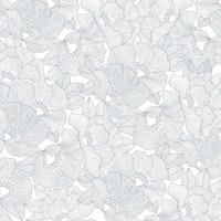 Delicate Flower Outlines wallpaper
