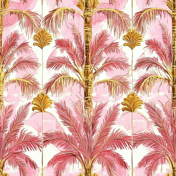 Pink and Golden Palms