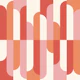 Midcentury Arch Boards Red