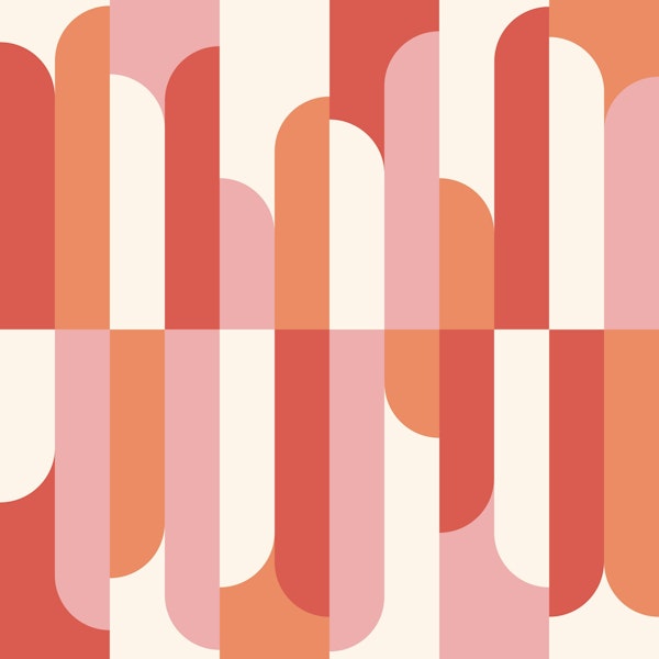 Midcentury Arch Boards Red