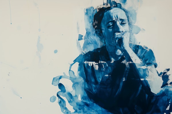 Blue Monochrome Expression