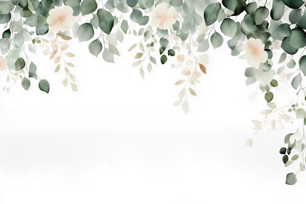 Serene Greenery Bloom