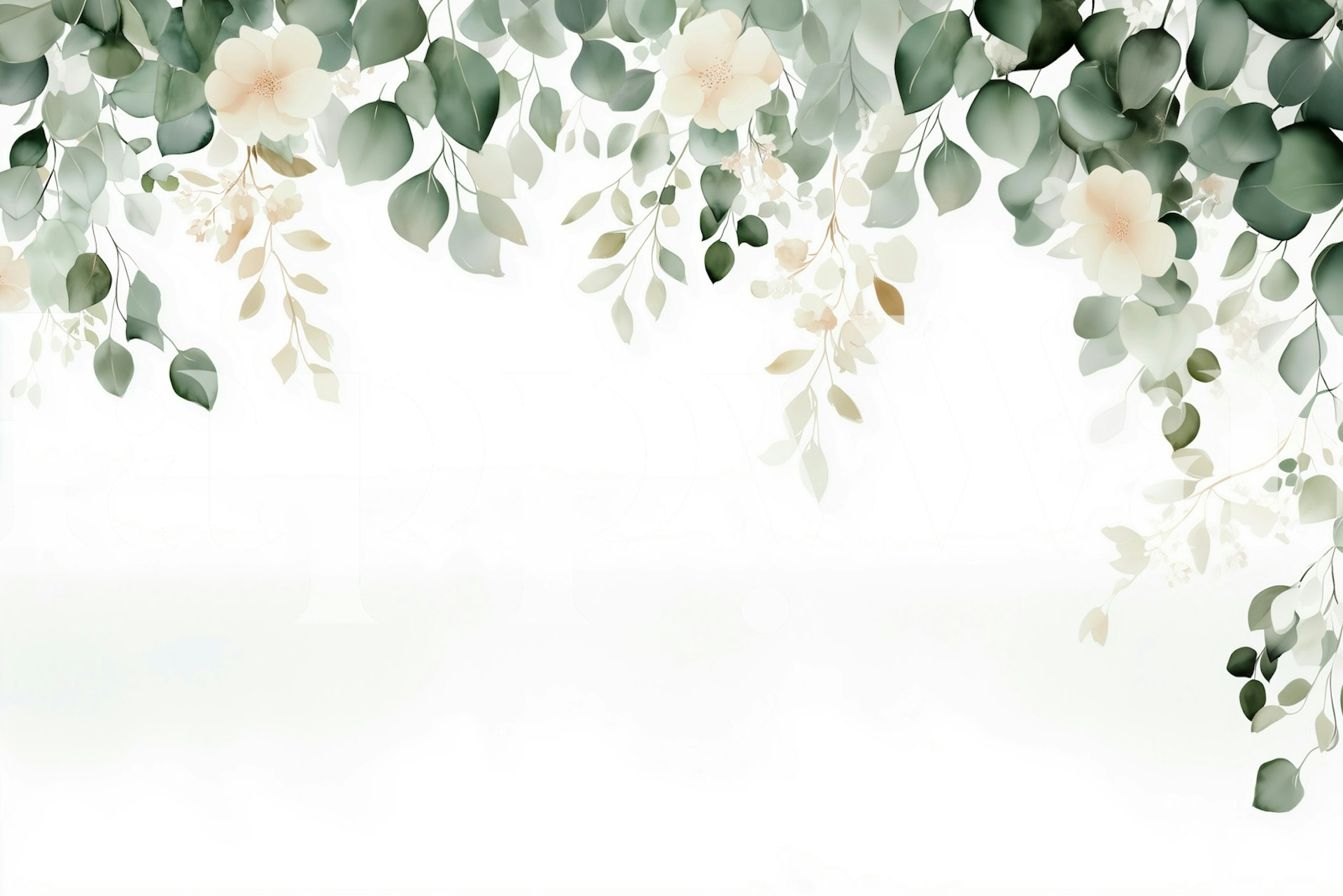 Serene Greenery Bloom tapeta u sobi