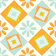 70s Bold geometrics in pastel