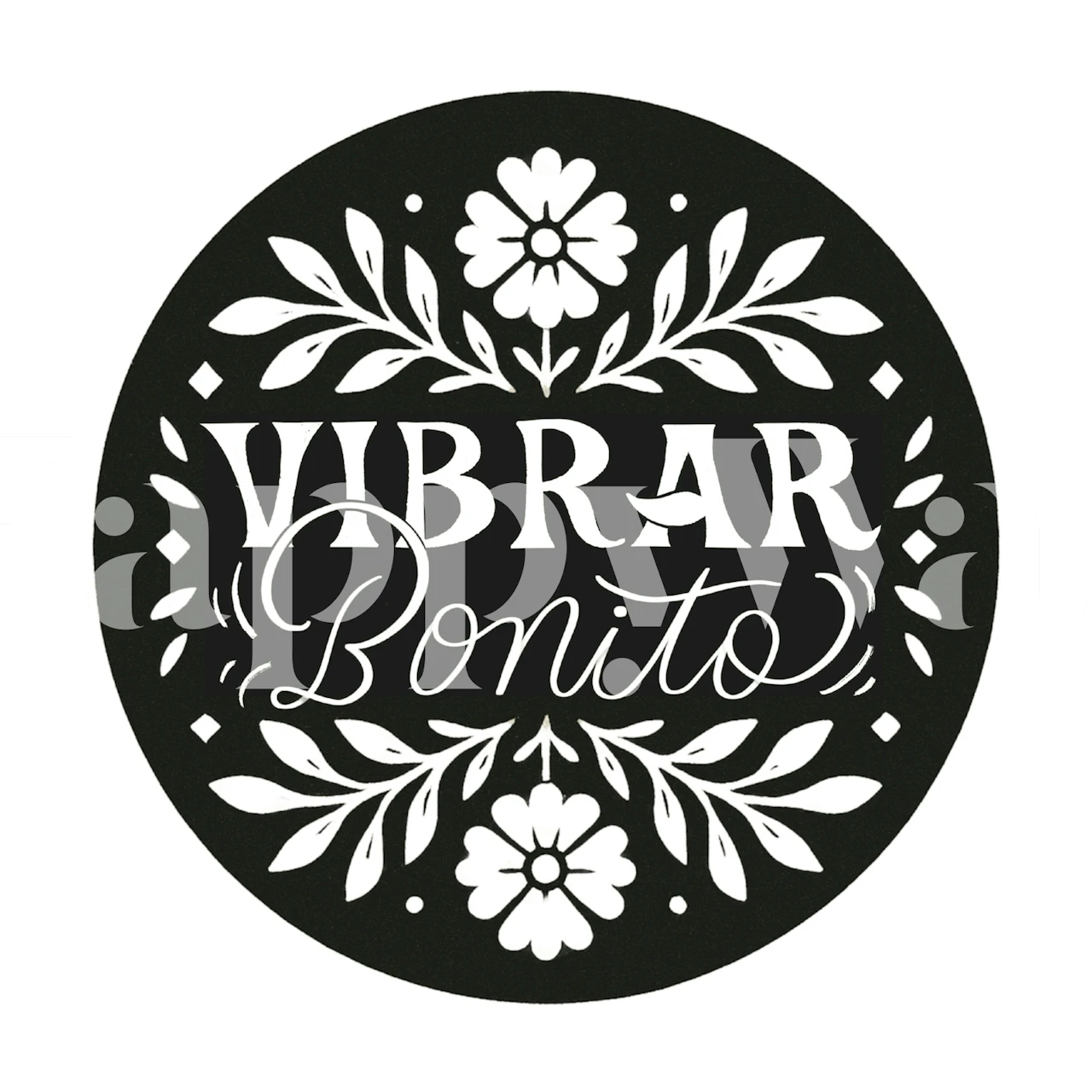 Vibrar Bonito wallpaper displayed in a room