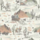 Vintage Wild West CowboyAdventure Scene