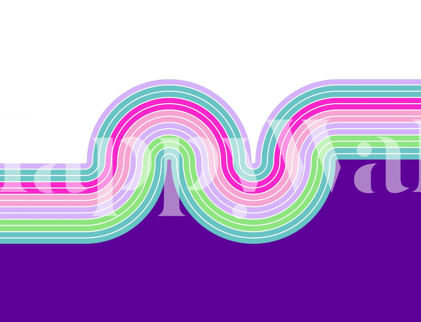 Bold Retro Flow-tapet i ett modernt rum