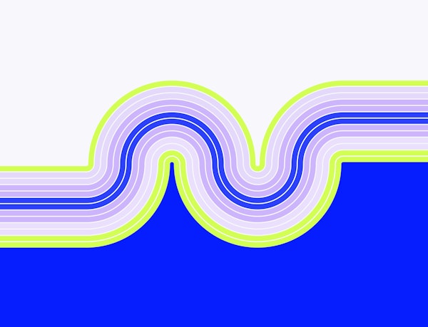 Curved Neon Stripes