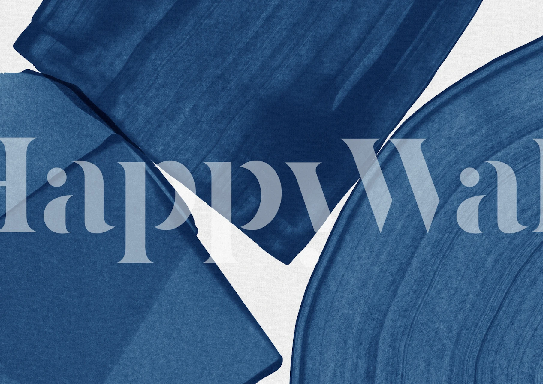 Modern Painting Blue II wallpaper design