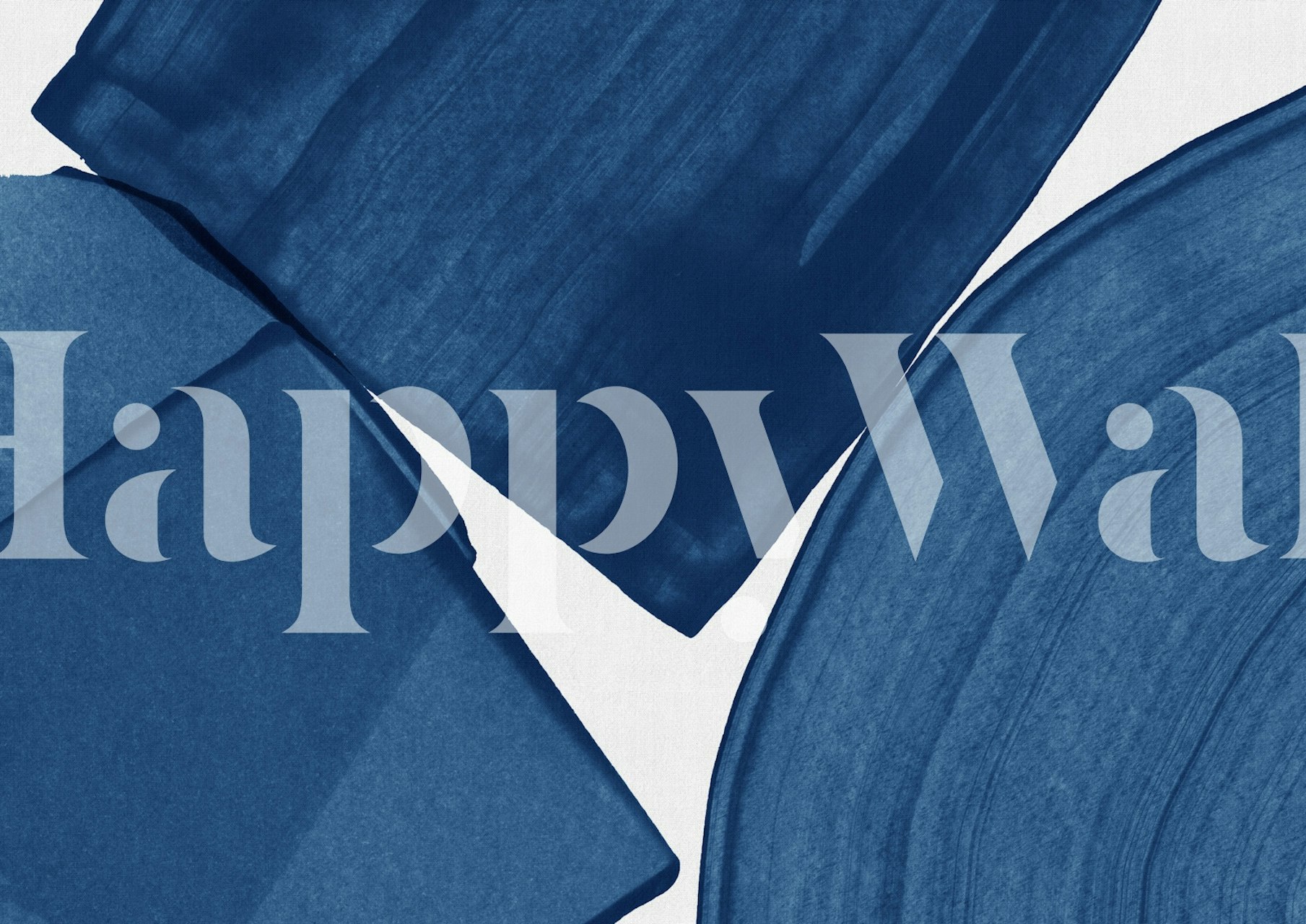 Modern Painting Blue II wandbekleding ontwerp