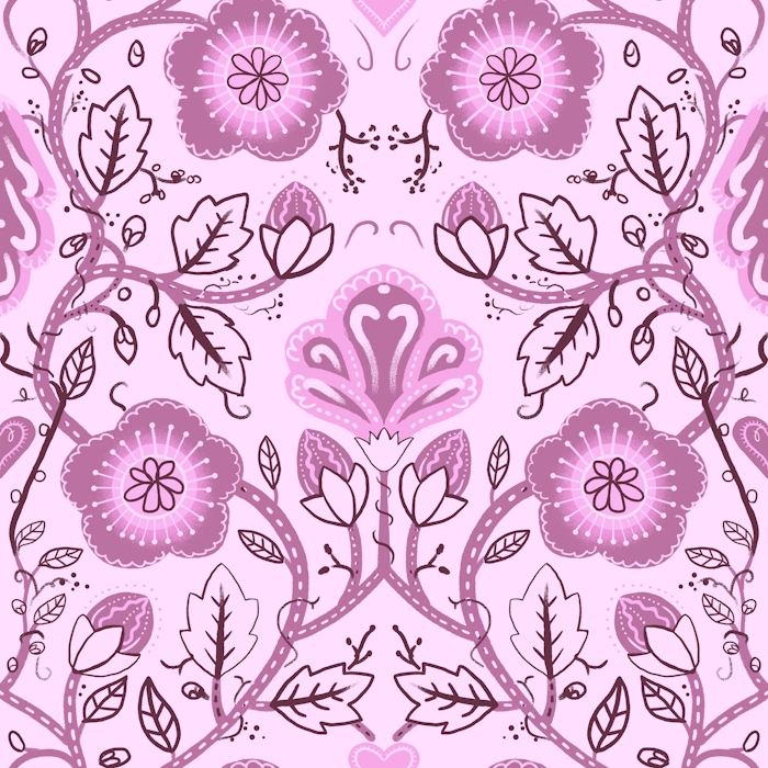 Purple Blossom Harmony - Happywall.com