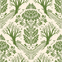 Garden harmony in spring behang