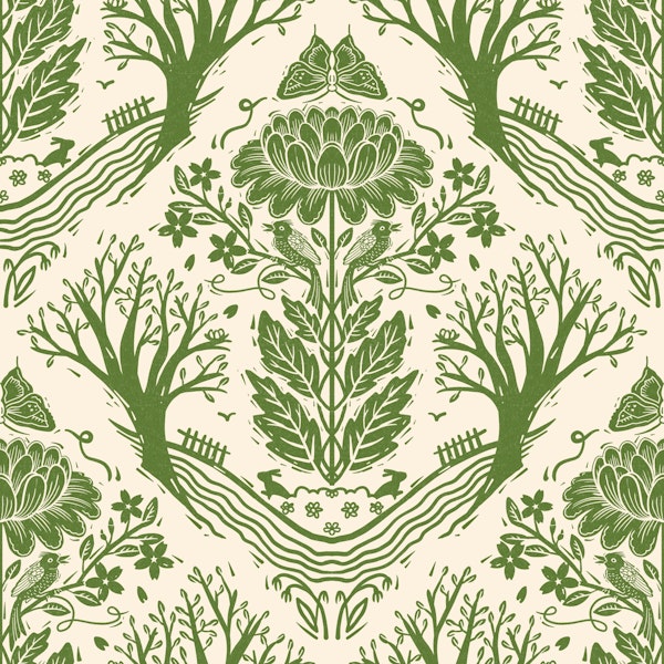 Garden harmony in spring