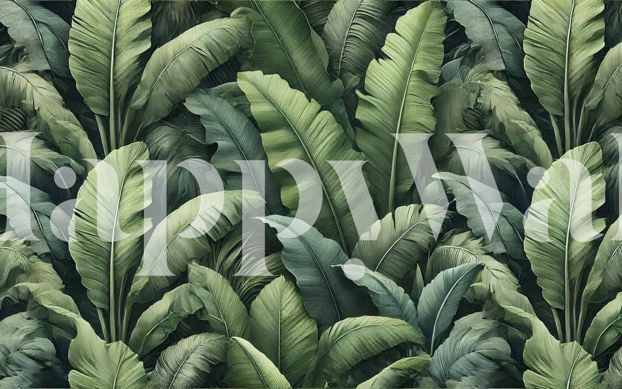 Banana Leaves Essence tapet i et rum