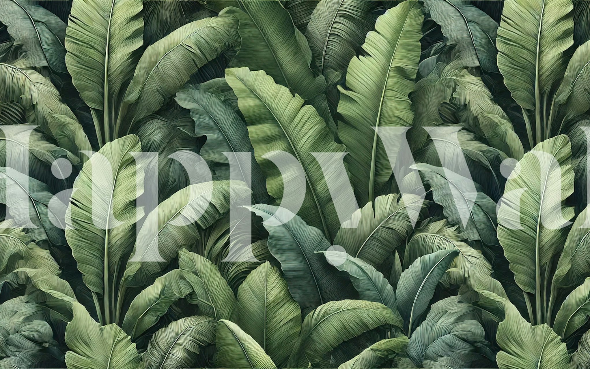 Banana Leaves Essence tapet i et rum