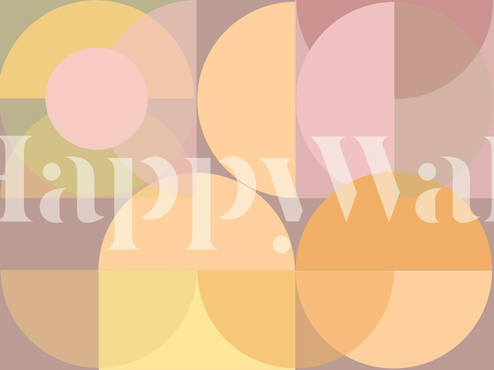 Papel pintado Geometica Pastel en una habitación