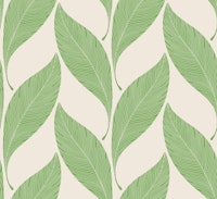 Tango - Chevron Leaves - Pistachio Green - L tapet