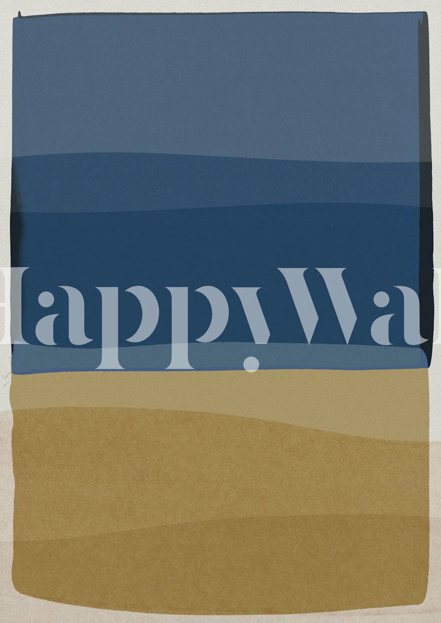 Tapeta Modern Blue and Brown v pokoji