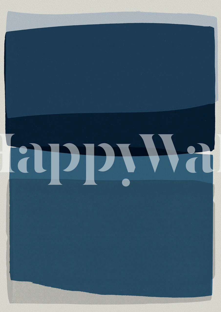 Modern Blue tapetti huoneessa