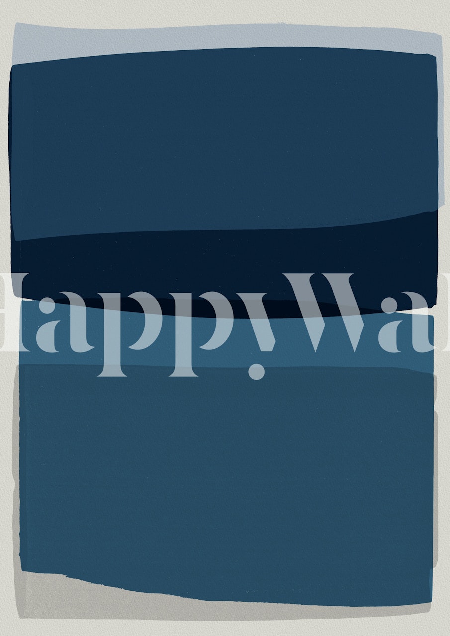 Modern Blue tapet i et rom