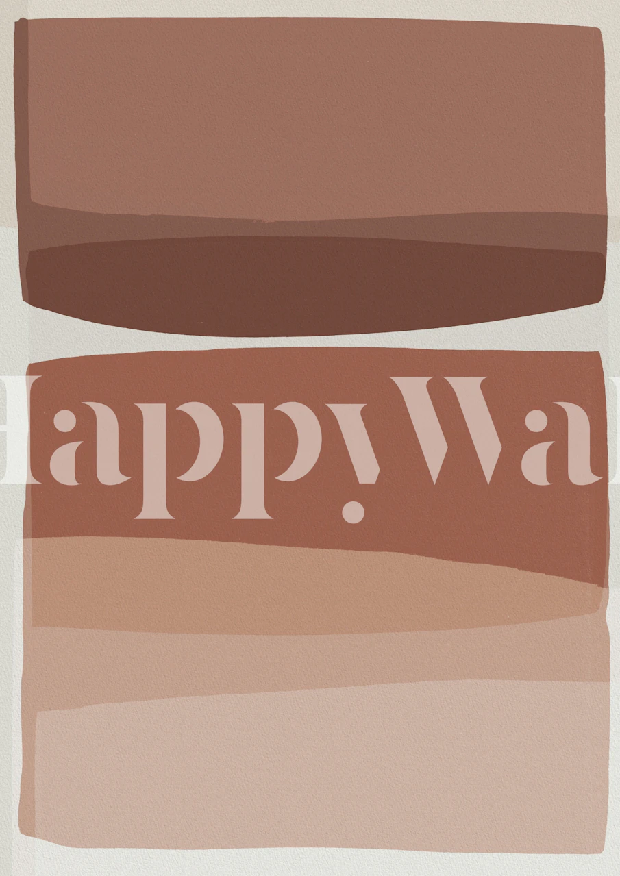 Abstract rectangular shapes in blush and earthy tones wallpaper