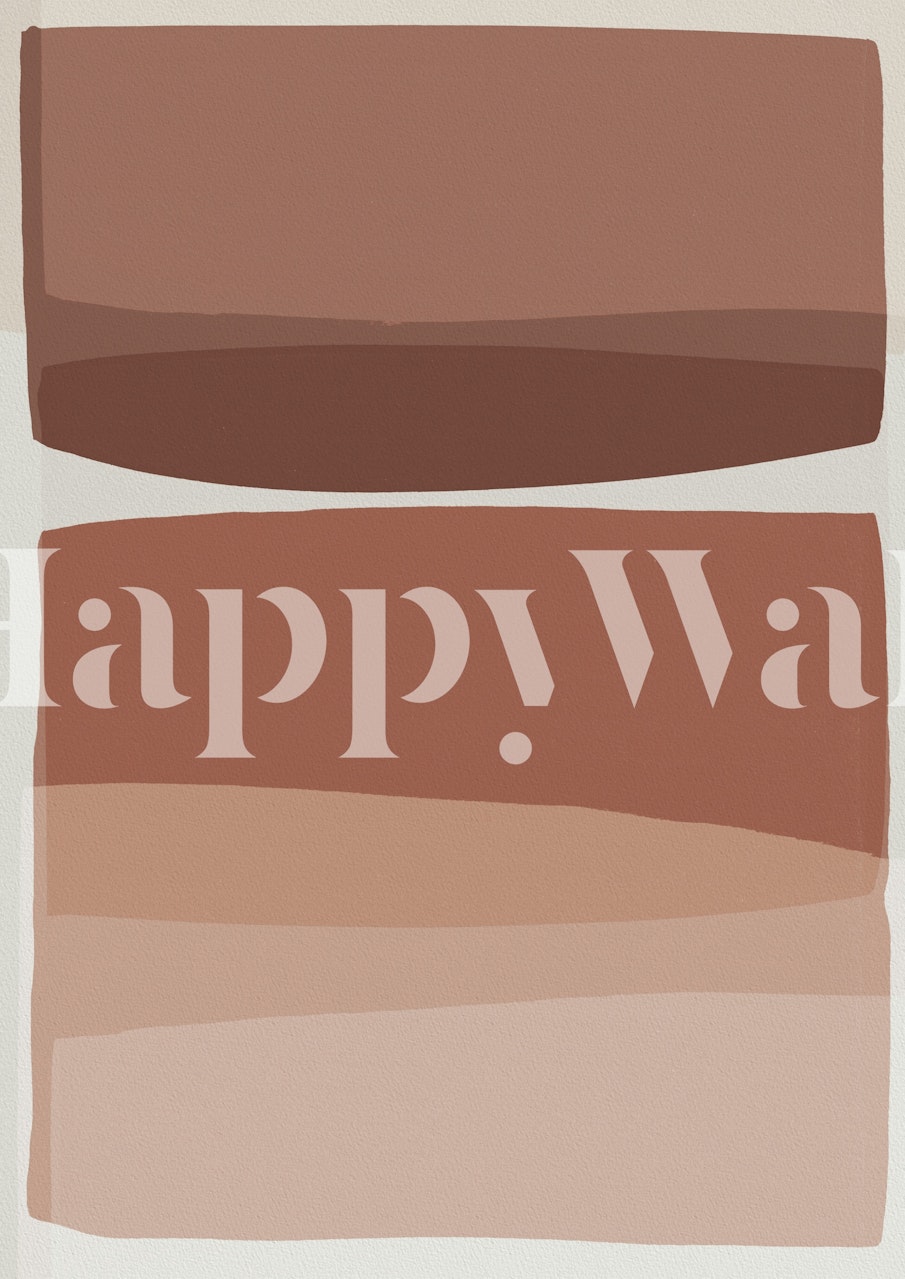 Abstract rectangular shapes in blush and earthy tones wallpaper