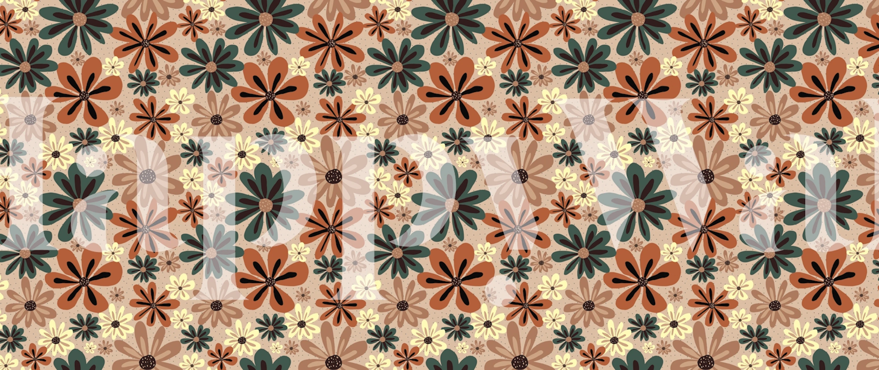 Chic Botanical Bliss wallpaper in a room setting